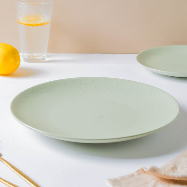 Pixie Glaze Dinner Plate Green 11 Inch