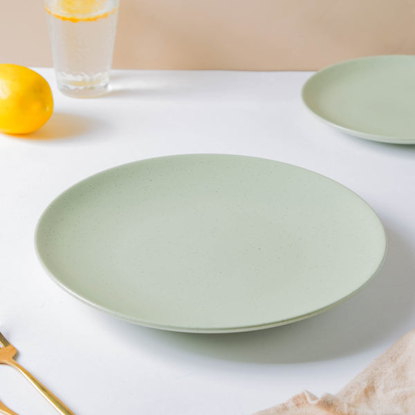 Pixie Glaze Dinner Plate Green 11 Inch