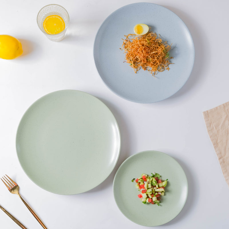 Pixie Glaze Snack Plate Green 8 Inch - Serving plate, snack plate, dessert plate | Plates for dining & home decor
