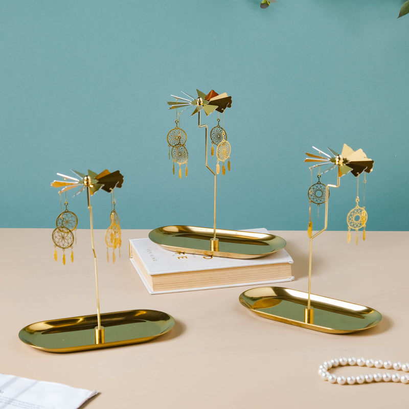 Metal Carousel Decor Floral Dreamcatchers - Candle stand | Living room decoration ideas