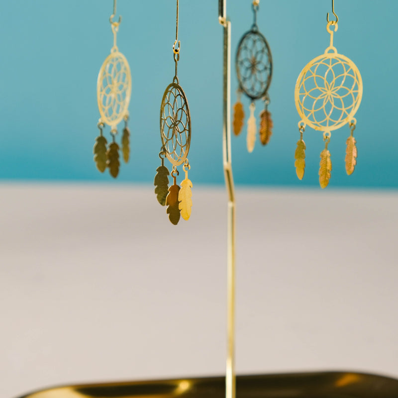 Metal Carousel Decor Floral Dreamcatchers - Candle stand | Living room decoration ideas