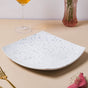 Aylin White Textured Dinner Plate 10.5 Inch - Serving plate, snack plate, ceramic dinner plates| Plates for dining table & home decor