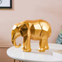 Abstract Elephant Figurine Gold - Showpiece | Home decor item | Room decoration item