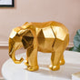 Abstract Elephant Figurine Gold - Showpiece | Home decor item | Room decoration item