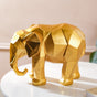 Abstract Elephant Figurine Gold - Showpiece | Home decor item | Room decoration item