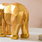 Abstract Elephant Figurine Gold - Showpiece | Home decor item | Room decoration item