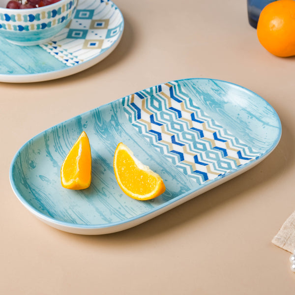 Bohemia Oval Plate - Ceramic platter, serving platter, fruit platter | Plates for dining table & home decor