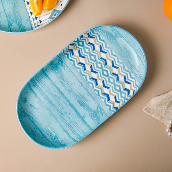 Bohemia Oval Plate - Ceramic platter, serving platter, fruit platter | Plates for dining table & home decor