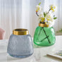 Small Bottle Glass Vase - Flower vase for home decor, office and gifting | Home decoration items