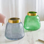 Small Bottle Glass Vase - Flower vase for home decor, office and gifting | Home decoration items