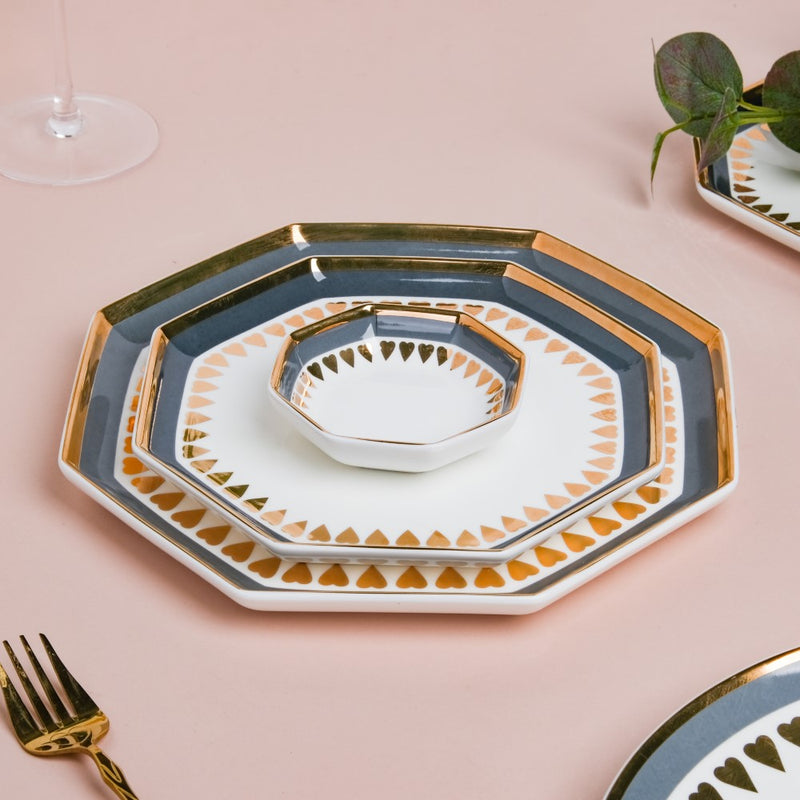 Heart 28 Piece Dinner Set For 6