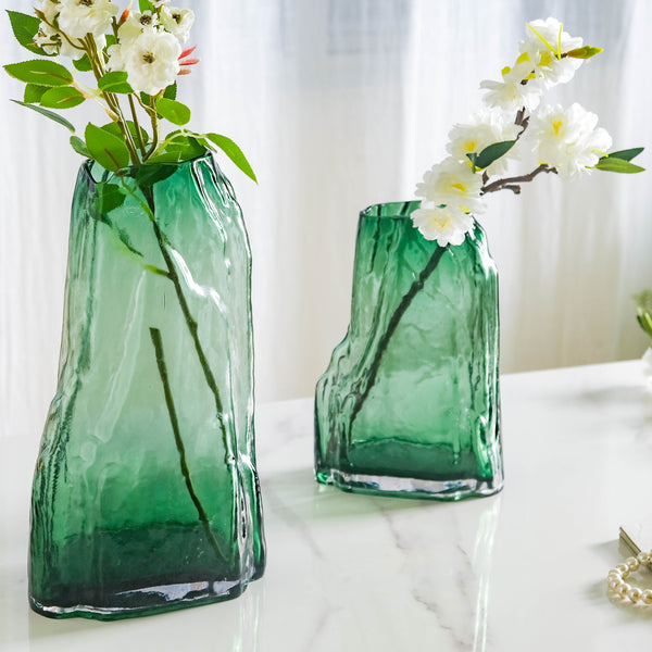 Thick Wall Glass Vase Small