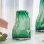 Thick Wall Glass Vase Small - Flower vase for home decor, office and gifting | Home decoration items