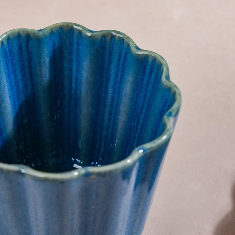 Ocean Side Bowl Blue 200 ml - Bowl,ceramic bowl, snack bowls, curry bowl, popcorn bowls | Bowls for dining table & home decor