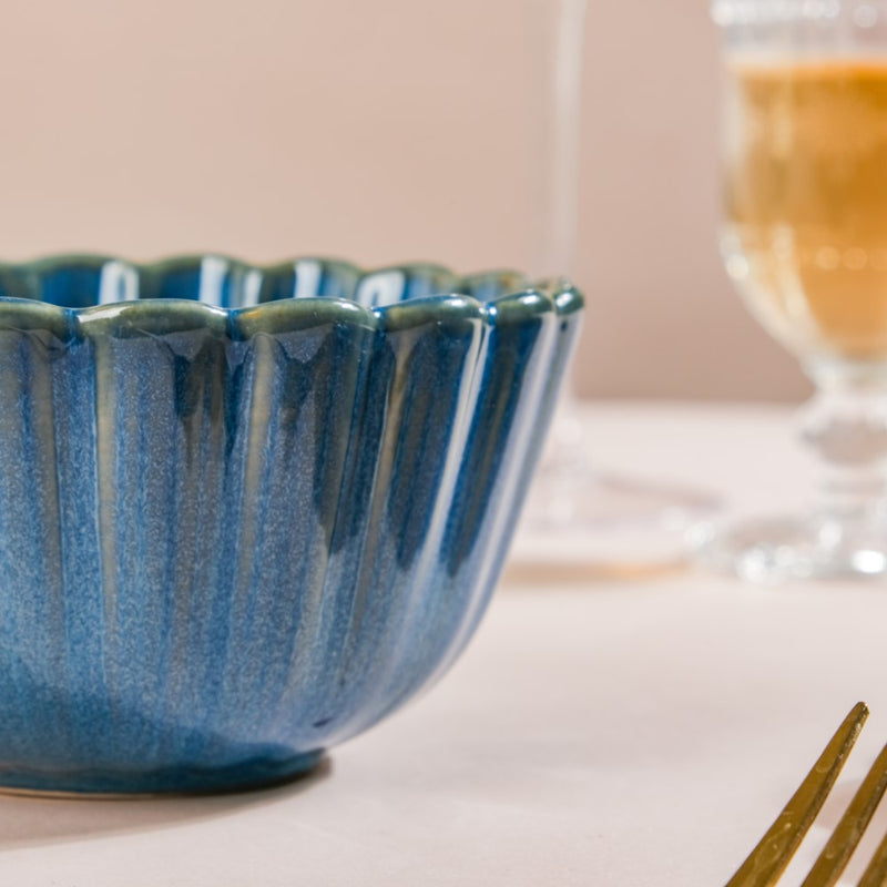 Ocean Bowl Blue Small 300ml - Bowl,ceramic bowl, snack bowls, curry bowl, popcorn bowls | Bowls for dining table & home decor