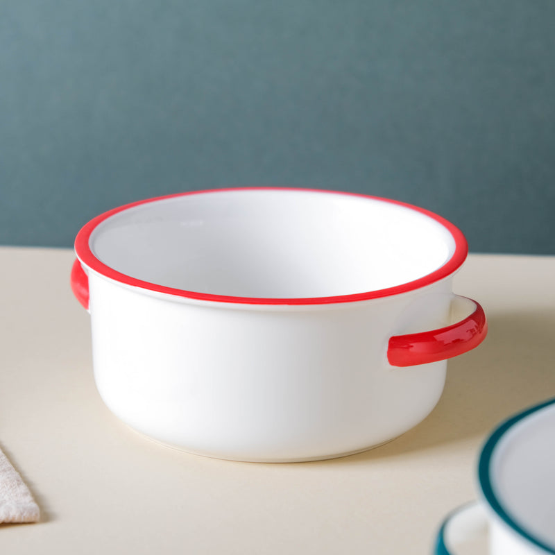 Toujours Curry Bowl With Handle 700 ml - Bowl, ceramic bowl, serving bowls, noodle bowl, salad bowls, bowl for snacks, baking bowls, large serving bowl, bowl with handle | Bowls for dining table & home decor