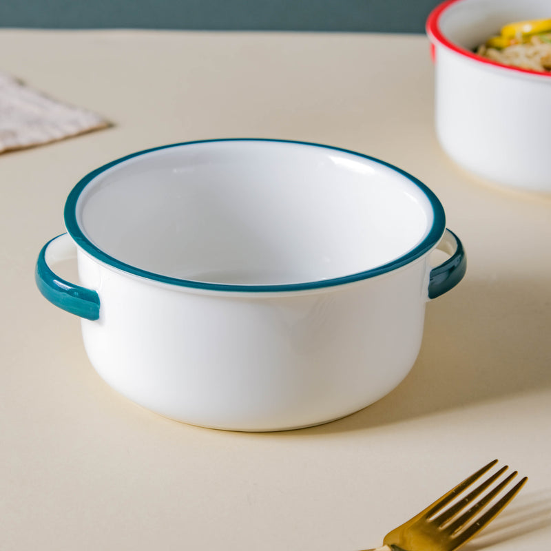 Toujours Curry Bowl With Handle 700 ml - Bowl, ceramic bowl, serving bowls, noodle bowl, salad bowls, bowl for snacks, baking bowls, large serving bowl, bowl with handle | Bowls for dining table & home decor