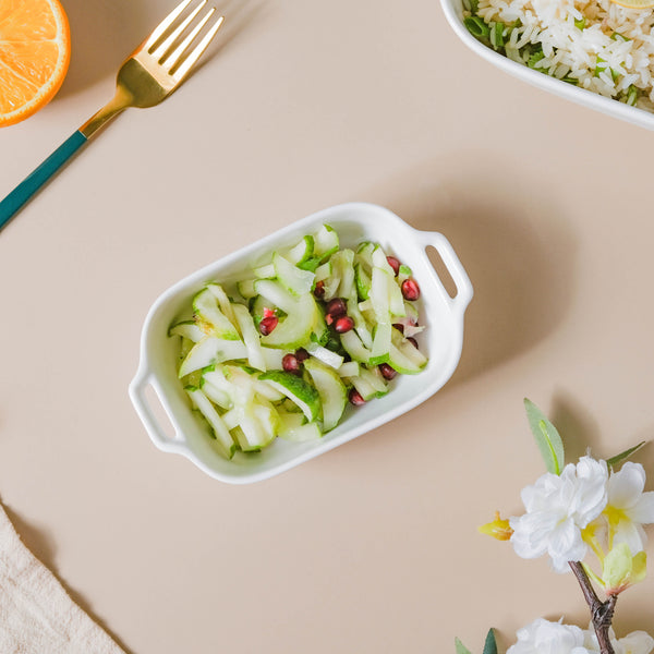 Pristine White Baking Dish Small