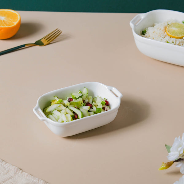 Pristine White Baking Dish Small