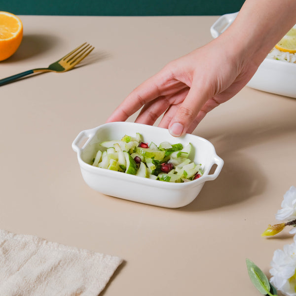 Pristine White Baking Dish Small