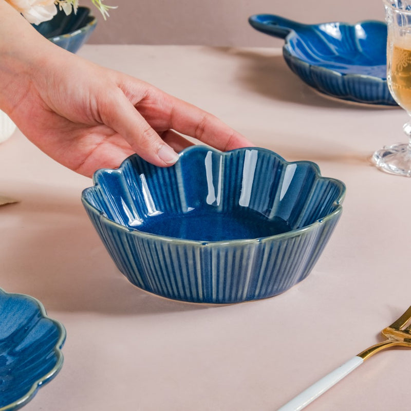 Ocean Scallop Bowl Small 400 ml - Bowl,ceramic bowl, snack bowls, curry bowl, popcorn bowls | Bowls for dining table & home decor