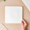 Serena Snowy White Square Platter Small - Ceramic platter, serving platter, fruit platter | Plates for dining table & home decor