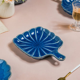 Ocean Square Dish with Handle Blue