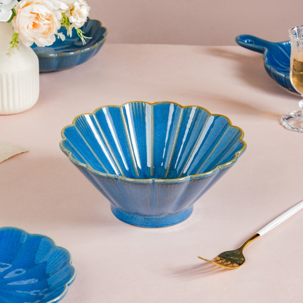 Ocean Ramen Bowl Blue Small 550ml - Soup bowl, ceramic bowl, ramen bowl, serving bowls, salad bowls, noodle bowl | Bowls for dining table & home decor