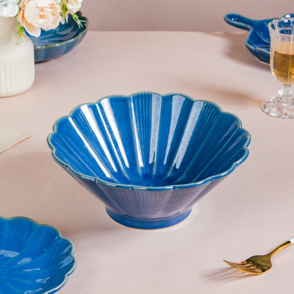 Ocean Ramen Bowl Blue Large 1L - Soup bowl, ceramic bowl, ramen bowl, serving bowls, salad bowls, noodle bowl | Bowls for dining table & home decor