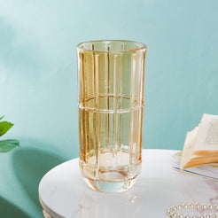 Medium Glass Vase - Flower vase for home decor, office and gifting | Home decoration items