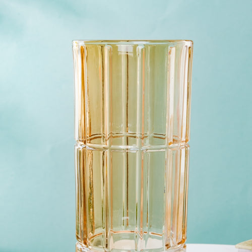 Medium Glass Vase - Flower vase for home decor, office and gifting | Home decoration items