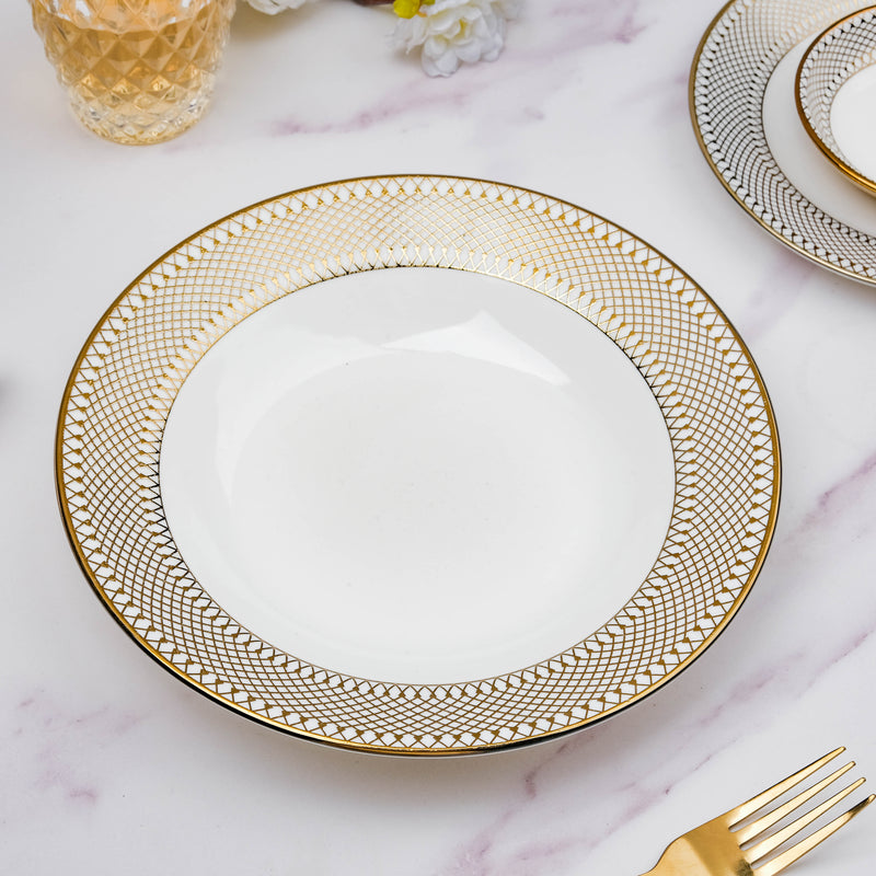 Aurelea Pasta Plate - Serving plate, pasta plate, lunch plate, deep plate | Plates for dining table & home decor