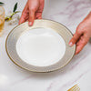 Aurelea Pasta Plate - Serving plate, pasta plate, lunch plate, deep plate | Plates for dining table & home decor