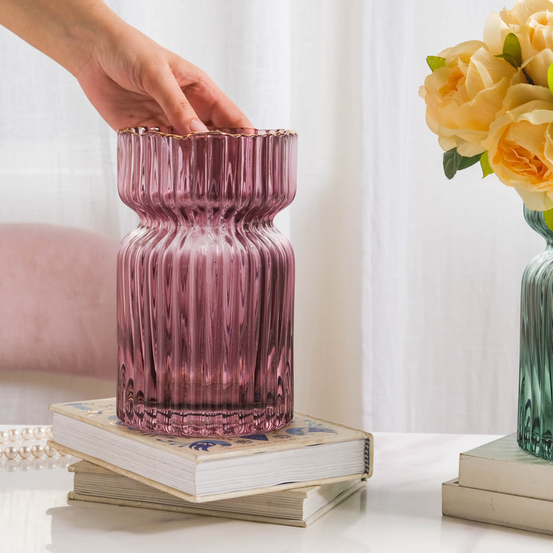 Hourglass Vase - Flower vase for home decor, office and gifting | Home decoration items