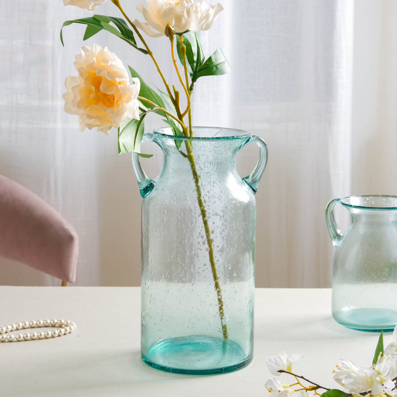 Glass Jar Vase - Flower vase for home decor, office and gifting | Home decoration items