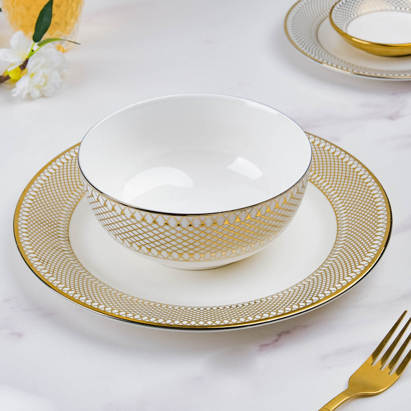 Aurelea Soup Bowl - Bowl, soup bowl, ceramic bowl, snack bowls, curry bowl, popcorn bowls | Bowls for dining table & home decor