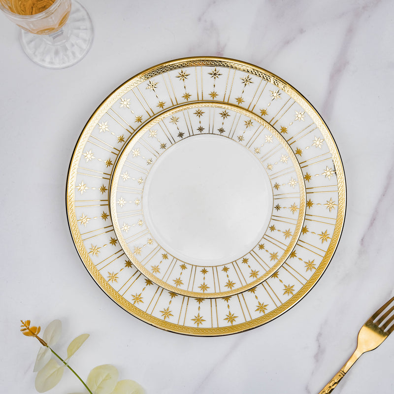 Aurelea Star Salad Plate - Serving plate, snack plate, dessert plate | Plates for dining & home decor