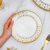 Aurelea Star Salad Plate - Serving plate, snack plate, dessert plate | Plates for dining & home decor
