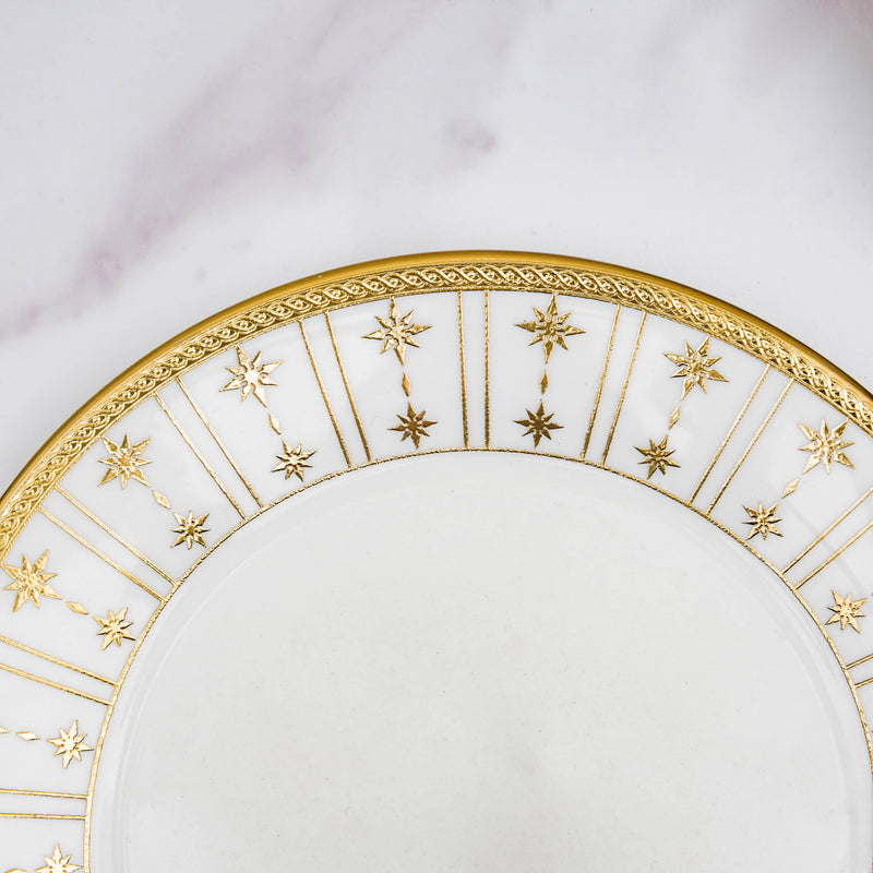 Aurelea Striped Dinner Plate - Serving plate, lunch plate, ceramic dinner plates| Plates for dining table & home decor