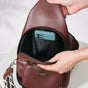 One Shoulder Crossbody Sling Bag Brown