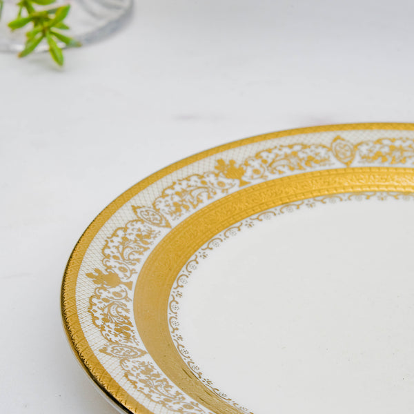 Aurelea Vintage Dinner Plate - Serving plate, lunch plate, ceramic dinner plates| Plates for dining table & home decor