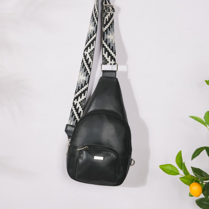 Mono Shoulder Crossbody Sling Bag Black