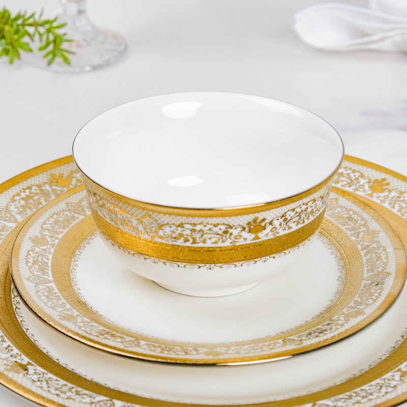 Aurelea Vintage Ceramic Bowl 300 ml - Bowl, soup bowl, ceramic bowl, snack bowls, curry bowl, popcorn bowls | Bowls for dining table & home decor