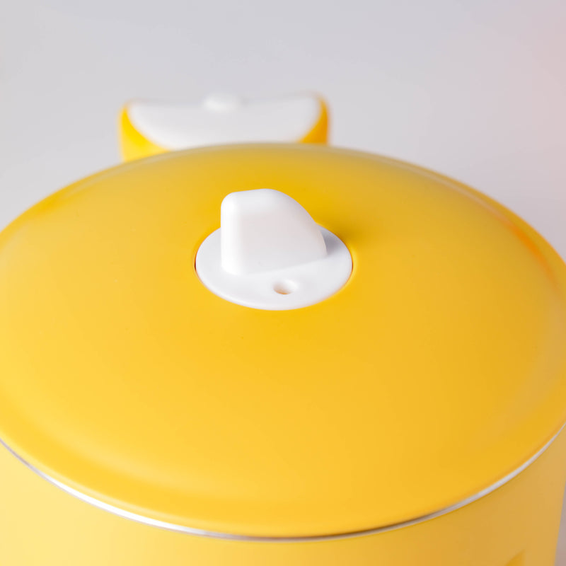 Stay Warm Steel Bowl With Suction Base Yellow 350 ml - Kids Lunch Box