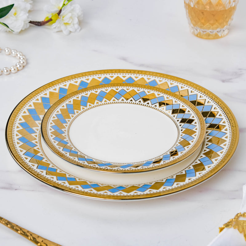 Aurelea Vivid Dinner Plate - Serving plate, lunch plate, ceramic dinner plates| Plates for dining table & home decor