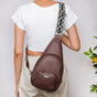 One Shoulder Crossbody Sling Bag Brown