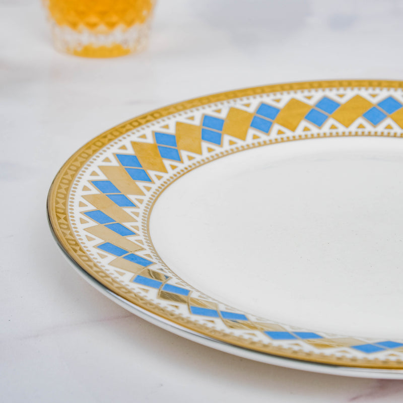 Aurelea Vivid Dinner Plate - Serving plate, lunch plate, ceramic dinner plates| Plates for dining table & home decor