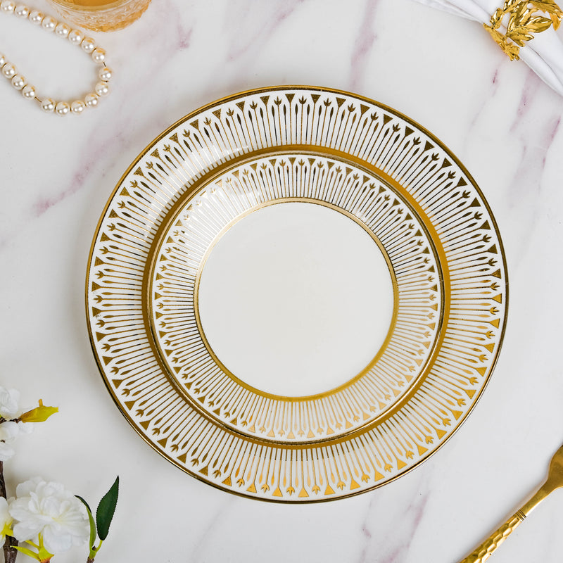 Aurelea Abstract Dinner Plate - Serving plate, snack plate, ceramic dinner plates| Plates for dining table & home decor
