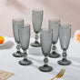 Mimosa Glass Grey Set Of 6 150 ml