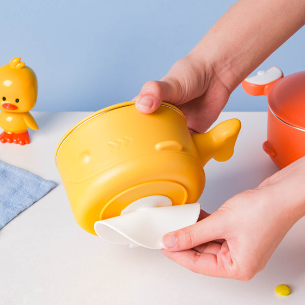 Stay Warm Steel Bowl With Suction Base Yellow 350 ml - Kids Lunch Box
